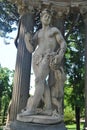 Beautiful view of a sculpture in Capricho Park in Madrid