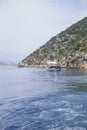 Beautiful view of the sea bay and pleasure yachts on a sunny summer day Royalty Free Stock Photo