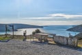 A beautiful view on the sea with a blue sky