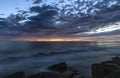 Beautiful view of the sea in the evening, amazing landscape, colorful clouds