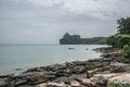 Beautiful view of sea and rocks of tropical island, Phi Phi, Thailand