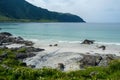 Beautiful view of a seascape of Refviksanden Beach