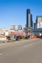 Beautiful view of Seattle downtown during summer Royalty Free Stock Photo