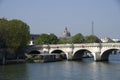 Seine River Paris, Eiffel Tower Royalty Free Stock Photo
