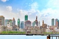 Beautiful view of Shanghai - Bund or Waitan waterfront. Royalty Free Stock Photo