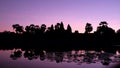 Beautiful view Silhouette Angkor Wat in Cambodia during sunrise Royalty Free Stock Photo