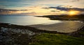 Beautiful view from Silverstrand to Atlantic ocean at sunset Royalty Free Stock Photo