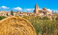 Beautiful view of Sineu village on Majorca island, Spain