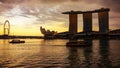 Marina Bay Sands in the evening