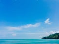 Beautiful view with sky, sea and seacoast panorama nature concept