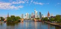 Beautiful view of the skyline of Frankfurt, Germany