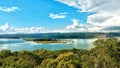 Beautiful view of a small island in Lake Peten Itza, Guatemala