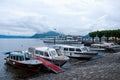 Beautiful view of the small port of stresa Royalty Free Stock Photo