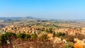 Beautiful view of small town Fiesole in Italy, Tuscany, Europe Royalty Free Stock Photo