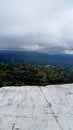 beautiful view of the small village from the top of the marble hill