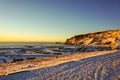 Beautiful View Of The Small Village Of Vik I Myrdal On A Sunny Morning Sunrise In The Winter Time Royalty Free Stock Photo