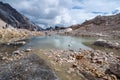 Beautiful view of snow mountain from Top of Germany Zugspitze Royalty Free Stock Photo