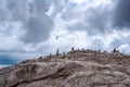 Beautiful view of snow mountain from Top of Germany Zugspitze Royalty Free Stock Photo