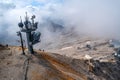 Beautiful view of snow mountain from Top of Germany Zugspitze Royalty Free Stock Photo