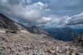 Beautiful view of snow mountain from Top of Germany Zugspitze Royalty Free Stock Photo