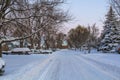 A SNOWY MORNING ON A RANDOM STREET