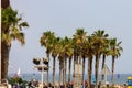 Beautiful view of a Somorrostro beach in Barcelona, Spain