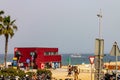 Beautiful view of a Somorrostro beach in Barcelona, Spain