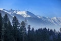 Beautiful view of sonmarg in winter, Sonmarg, Kashmir Royalty Free Stock Photo