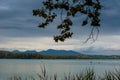 Beautiful view of the Spanish lake of Banyoles Royalty Free Stock Photo