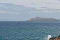 Beautiful view from the Spitting Cave of Portlock area on Oahu Royalty Free Stock Photo