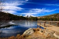 Rocky Mountain National Park Sprague Lake View Royalty Free Stock Photo