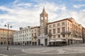 Beautiful view of the Square of the Three Martyrs in Rimini, Italy