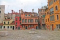 Beautiful view of a square in Venice, Italy Royalty Free Stock Photo