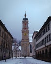 Beautiful view of St Gallen Abbey in winter, Switzerland