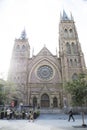 Beautiful view of St. James United Church in Montreal