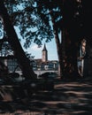 Beautiful view of the St. Peter church in the old town of Zurich, Switzerland Royalty Free Stock Photo