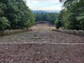 Beautiful view of stairs to an open-air theatre of Thingstatte Heidelberg