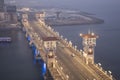 Beautiful view of the Stanley Bridge in Alexandria Royalty Free Stock Photo