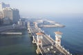 Beautiful view of the Stanley Bridge in Alexandria Royalty Free Stock Photo