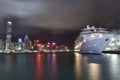 Beautiful view of Star Cruises and the city.