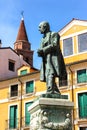 Beautiful view of Statua Di Fedele Lampertico in Vicenza