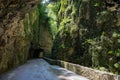 Beautiful view of a Strada Della Forra in Italy on a sunny day