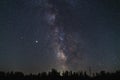 Beautiful view of a stunning starry night sky from New Brunswick, Canada