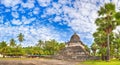 Beautiful view of stupa in Wat Visounnarath. Laos. Panorama