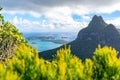 Beautiful view from the summit of Mount Gower 875 meters above sea level, highest point on Lord Howe Island