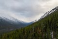 View at the summit of Sulphur Mountain