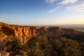 Beautiful view of the sunrise in the Colorado National monument in Mesa county, Colorado Royalty Free Stock Photo