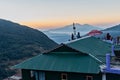 Beautiful view of sunrise from Ghorepani lodge in Pokhara Nepal