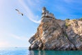 Beautiful view on the Swallow Nest Castle, Crimea Royalty Free Stock Photo