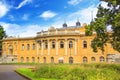 Beautiful view of the SzÃÂ©chenyi baths in Budapest, Hungary Royalty Free Stock Photo